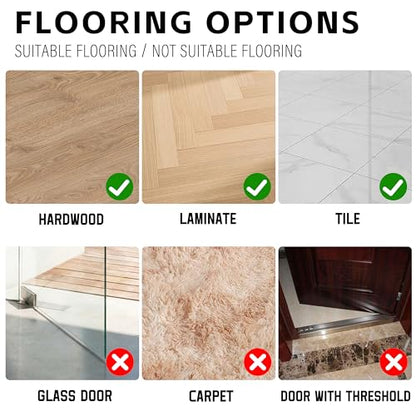 MAXTID Brown Door Draft Stoppers, Adjustable 32"-38", Double Sided, Insulation Strip, Air Stopper, Gap Filler - color: Brown, size: 38 in