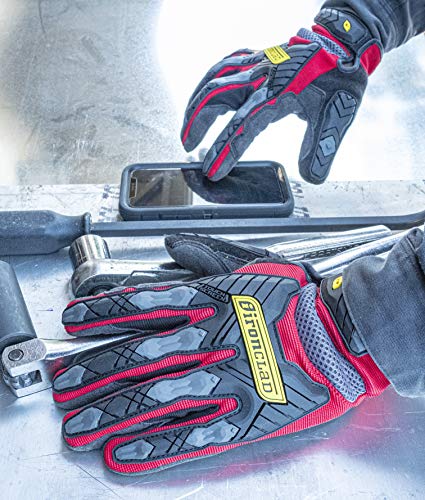 Ironclad Command Impact 360 Cut A6 Work Gloves; Touch Screen Gloves Conductive Palm & Fingers, Impact Protection, Machine Washable, Sized S, M, L, XL, XXL (1 Pair), Red (IEX-MIGR5-06-XXL) - size: 2X-Large (Pack of 1)