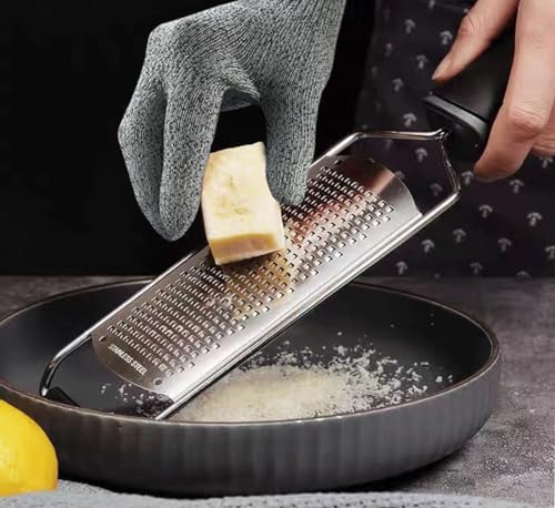 Cut Resistant Gloves,1 Pairs Food Grade Level 5 Protection, Safety Kitchen Cut Gloves for Oyster Shucking, Fish Fillet Processing, Mandolin Slicing, Meat Cutting and Wood Carving(Gray-Small) - color: Gray, size: Small (Pack of 2)