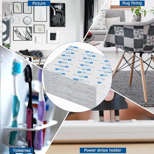 100Pcs Double Sided Foam Tape, Square Sticky Double Sided Adhesive Pads for Crafts, Self-Adhesive Double Sided Mounting Tape Heavy Duty for House Wall Decor - Double Sided Adhesive Tape 27 x 27 x 2mm - size: 100Pack