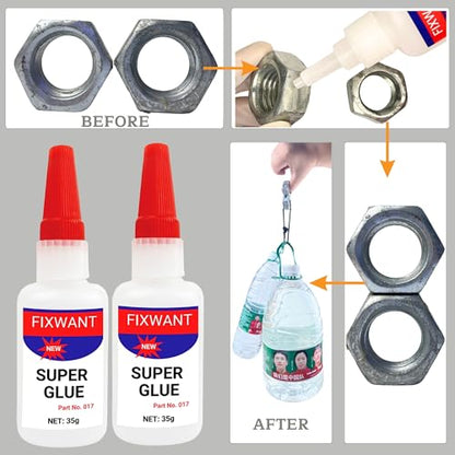Uniglue Universal Super Glue, Welding High-Strength Oily Glue, Mighty Instant Glue, for Fast Repair and Curing Resin Ceramic Metal Glass,Plastics, Jade Etc. (35g) (1)