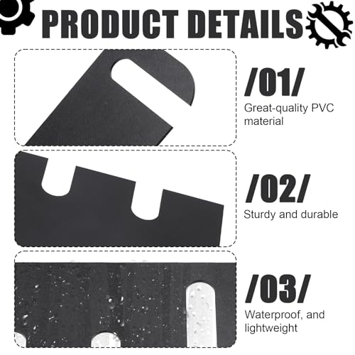 10pcs Door Hinge Shims, 10.16cm/4in PVC Hinge Shims Adjustable Spacer Parts for Doors Filling Gaps Align for Repair Replacement Kit