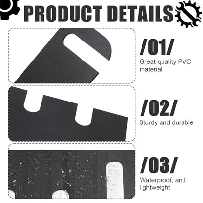 10pcs Door Hinge Shims, 10.16cm/4in PVC Hinge Shims Adjustable Spacer Parts for Doors Filling Gaps Align for Repair Replacement Kit