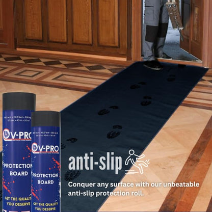 V-PRO 538sqft Floor Protector - Anti Paint, Durable, Waterproof, Floor Covering - Ideal for Construction, Renovations and Move. - Ultimate Floor Protection Solution for Home and Office