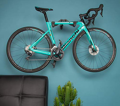 Vibrelli Bike Wall Mount - Horizontal Storage Rack for Hanging Bicycles in Garage - Adjustable Bike Hanger, Holder - Wall Bike Rack Hooks for Bicycle - size: 1 PACK