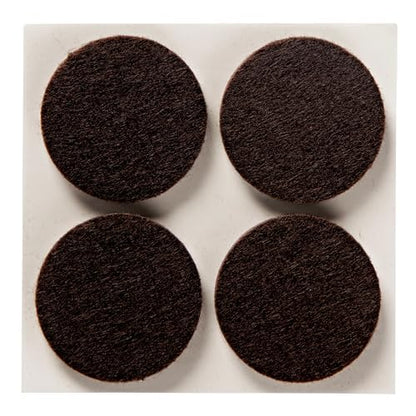 Scotch Felt Pads, Felt Furniture Pads for Protecting Hardwood Floors, Round, Brown, 1.5-in Diameter, 12 Pads - style: 12 Pads