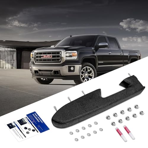 22818465 Front Left Driver's Seat Door Panel Armrest Repair Kit for Chevy Silverado/for GMC Sierra 1500 2500HD 3500HD 2010-2014, Release Handle is Located Below The Armrest, 17 inch, Black