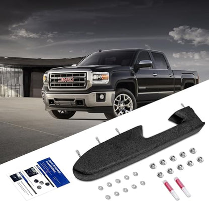 22818465 Front Left Driver's Seat Door Panel Armrest Repair Kit for Chevy Silverado/for GMC Sierra 1500 2500HD 3500HD 2010-2014, Release Handle is Located Below The Armrest, 17 inch, Black