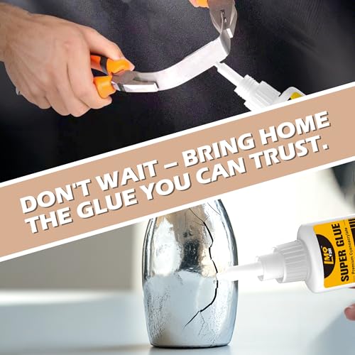 Metal Super Glue Liquid, Clear Instant Cyanoacrylate Adhesive for Metal Repair, All Purpose CA Glue for Shoe Ceramic Repair Plastic Leather Glass Wood Steel Pottery Porcelain Fletching Waterproof - size: 1oz-thin