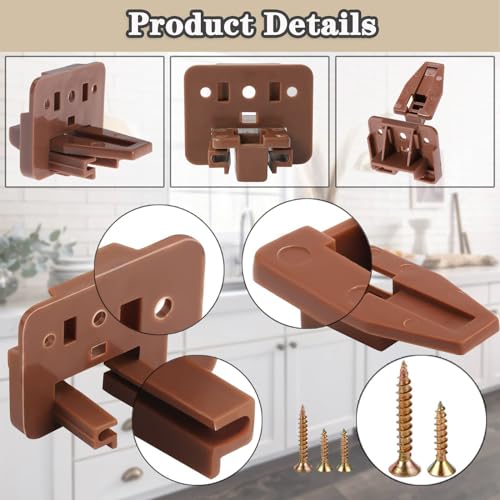 Drawer Slides and Guides, 3Pack Plastic Drawer Replacement Part for Center Mount Drawer Slides Track Guide Glide for Dressers Bottom Mount and Kenlin Rite-Trak 1 Drawer Systems