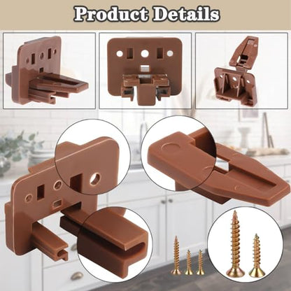 Drawer Slides and Guides, 3Pack Plastic Drawer Replacement Part for Center Mount Drawer Slides Track Guide Glide for Dressers Bottom Mount and Kenlin Rite-Trak 1 Drawer Systems