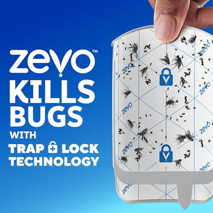 Zevo Flying Insect Refills for Indoor Light Trap: 12 Light Trap Refill Cartridges Capture Fruit Flies, Gnats and Houseflies (12 Cartridges) - style: 12 Refill Cartridges
