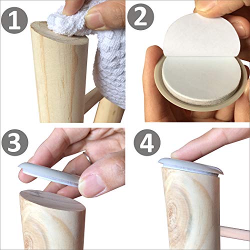 40PCS 1-3/4in.Self Stick Carpet Sliders Self Adhesive Furniture Moving Slider for Carpet Slider,Self-Adhesive Furniture Slider,Moving Pads Moving Furniture Sliders,Furniture Mover Glides Glider