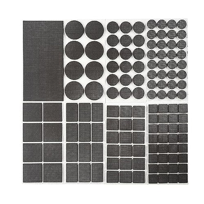 Non Slip Furniture Pads - Round, Square, Rectangle, Furnigear Premium 129 Pieces Furniture Grippers Chair Leg Pads Self Adhesive Rubber Chair Feet- Anti Scratches Furniture Pads for Hardwood Floors - size: Mix 129pcs-Round, Square, Rectangle