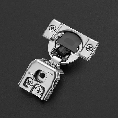 HOME EDIT 2 Pack 1 Pair 1-1/4 inch Overlay Soft Close Cabinet Hinges for Kitchen, Stainless Steel Three-Way Adjustable, Concealed Self-Closing Door Hinges - size: 1-1/4 inch Overlay