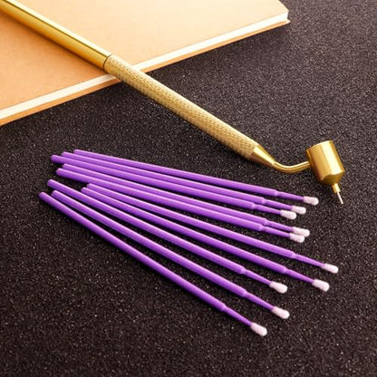 100 0.5mm Touch up Paint Pen, Paint Touch up Pen Fillable; Car Touch up Paint Pen for Car Scratch Repair, Touch up Paint,Brass Tip Detail Pen