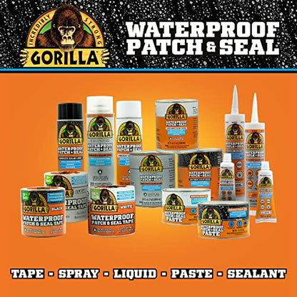 Gorilla Patch & Seal Liquid Rubber Waterproof Sealant, Crystal Clear, 32 Ounce (Pack of 1) - Seals Out Water, Air, and Moisture - color: Clear, size: 1 - Pack