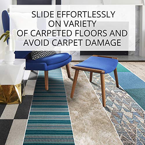 Chair Sliders X-PROTECTOR – Furniture Sliders 40 pcs Carpet Sliders 1” – The Best Furniture Moving Pads – Premium Chair Leg Floor Protectors – Slide Effortlessly with Chair Pads & Protect Your Floor! - size: 40 PCS 1", Self-Adhesive