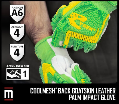 MAGID TRX743 ANSI A6 Cut-Resistant Windstorm Series® Hi-Vis Impact Gloves, 6 Pairs, Size 6/XS - size: 6/XS, style: 6 Pairs