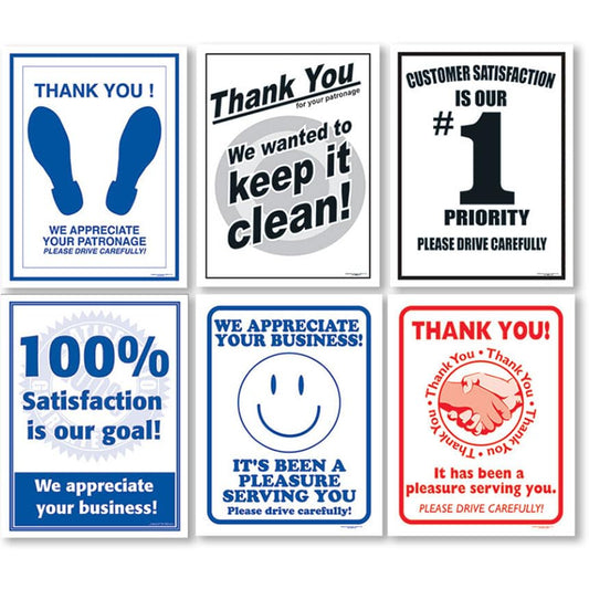 Champ@ Premium Poly-Back Floor Mats – Plastic-Backed Disposable Auto Floor Mats, 17" x 21", Box of 500 (Smiley Face) - color: Smiley Face