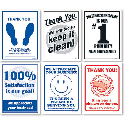 Champ@ Premium Poly-Back Floor Mats – Plastic-Backed Disposable Auto Floor Mats, 17" x 21", Box of 500 (Handshake) - color: Handshake