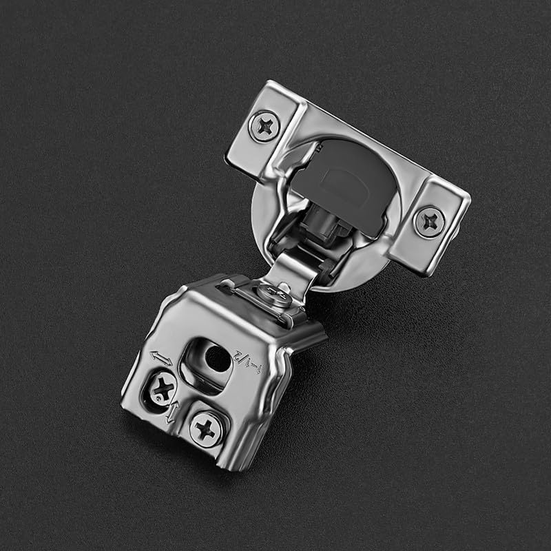 HOME EDIT 2 Pack 1 Pair 1-1/2 inch Overlay Soft Close Cabinet Hinges for Kitchen, Stainless Steel Three-Way Adjustable, Concealed Self-Closing Door Hinges - size: 1-1/2 inch Overlay
