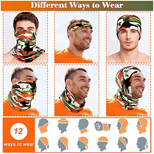 Geyoga Neck Gaiter Bandana Face Mask Summer UV Protection Cooling Breathable Face Mask Neck Scarf Balaclava for Men Women - color: Fresh Colors