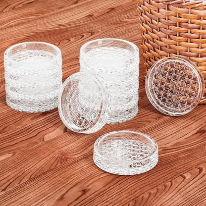 1.6"x1.6" Round Rubber Furniture Caster Cups, 16 PCS Chair Coasters for Carpet - Clear Non Slip Furniture Pads with Grip, Carpet Protector for Furniture Legs - Protect Any Flooring - size: 1.6" 16pcs clear
