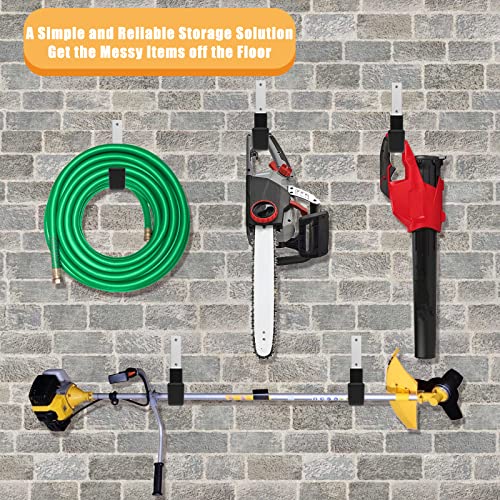 Heavy Duty Utility Hooks for Garage Storage Utility Hooks Wall Mount,Garage Hooks Heavy Duty,Garage Wall Hooks,Hose Holder,Bike Hooks,Ladder Hooks,Leaf Blower Hanger (2S & 2M & 2L) - size: 2 Small & 2 Medium & 2 Large