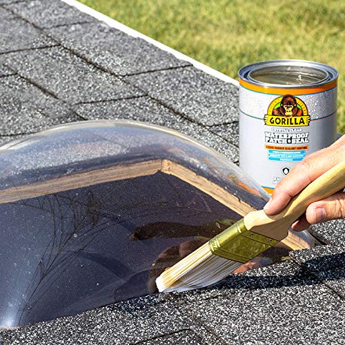 Gorilla Patch & Seal Liquid Rubber Waterproof Sealant, Crystal Clear, 32 Ounce (Pack of 1) - Seals Out Water, Air, and Moisture - color: Clear, size: 1 - Pack