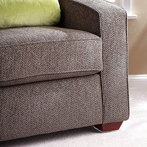 SoftTouch 4" Square Adhesive Anti-Dent Carpet Protectors with 3/8" Spiked Bottom, Self-Stick Spiked Furniture Pads for Tables, Beds, Sofas, Chairs, Set of 2, Clear - style: 3/8" Short Pile Carpet