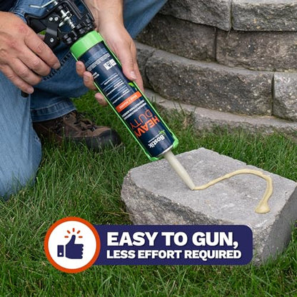 BOSTIK Heavy Duty 10.1oz Premium Construction Adhesive Glue Caulk | Professional Grade | Versatile Use on Wet & Dry Wood Joints | for Installing Wood, Drywall, Foam Board & More | 1 Cartridge