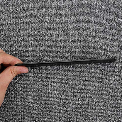 Sumnacon 8 Pcs Stainless Steel Flat Plates - 6 Inch Heavy Duty Mending Plate Straight Corner Brace Brackets Connector Furniture Repair Fixing Joint with Screws, Black - size: 6 Inch Black