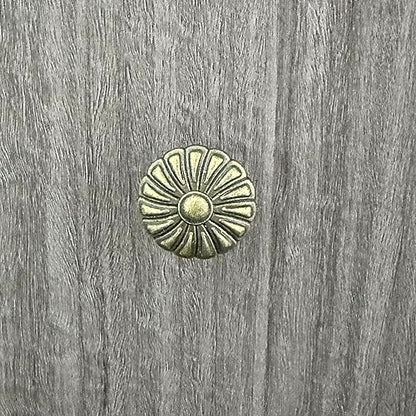 12 Pack Vintage Dresser Knobs, Antique Bronze Drawer Knobs Pull Handles, 1.34in Diameter, Flower Shape - style: Flower Shape-A