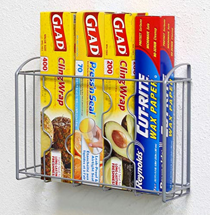 Simple Houseware Over Cabinet Door Organizer, Silver - size: 1 Pack