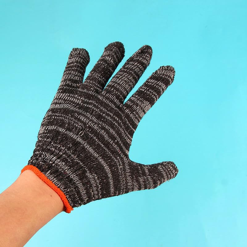 12pcs Durable Work Gloves - Breathable, Thin & Wear-Resistant for Construction, Gardening, Home Renovation & Auto Repair