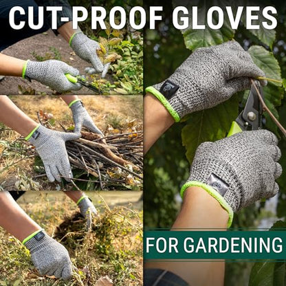 BeaverCraft Wood Carving Gloves CRG - Cutting Cut Resistant Gloves Level 5 for Whittling, Woodworking, Food Prep - color: Medium