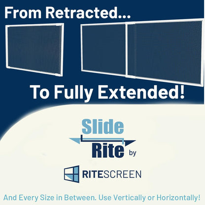 Adjustable & Expandable Window Screen with Slide Rite Technology 19" - 35" x 10" (2-Pack) Pre-Framed Window Screen - size: 19" - 35" x 10" (2-pack)