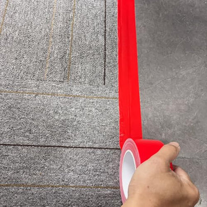 Duct Tape Red, 2 Inches x 32 Yards, Heavy Duty Waterproof, Strong, Durable, Easy-Tear by Hand, Residue-Free for Home Repairs, Industrial, Fixed Carpet Edge, DIY Projects - color: Red