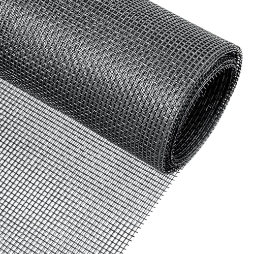 Pet Proof Window Screen Replacement Adjustable Fiberglass Screen Repair Kit 47.2 x 98.4 Inch Insect Screen Net Sliding Mesh Roll for Door Patio Porch Windows