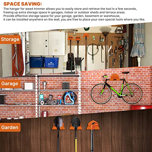 Flexi Rods Garage Organizer Wall Hanger - Garden Tool Rack for Grass Trimmer, Hedge Trimmer, Garage Tools, 1 Pack - size: Wall Hanger - 1 Bracket
