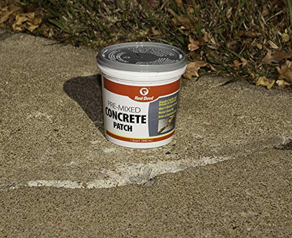 Red Devil 0644 Pre-Mixed Concrete Patch, 1 Quart, Pack of 6, Gray, 6 Pack, Made in USA - size: 1 Quart, style: 6 - Pack