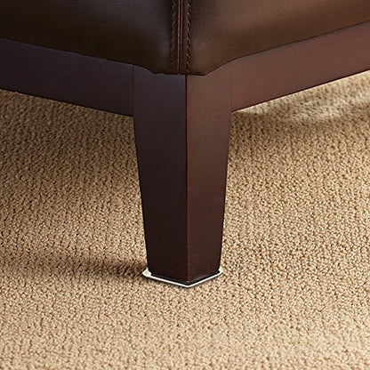 Super Sliders 5" Slide & Hide Corner Reusable Furniture Sliders for Carpet, Anti-Slip Protective Furniture Moving Pads for Beds, Sofas, Dressers, Set of 4, Beige - size: 5 Inch, style: For Carpet