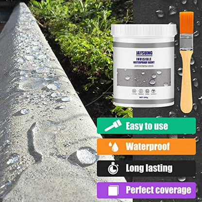 Jaysuing Invisible Waterproof Agent, Waterproof Insulating Sealant, Transparent Repairing Leak Waterproof Adhesive,Super Strong Bonding Sealant Invisible Waterproof Anti-Leakage Agent (100g*1pcs)