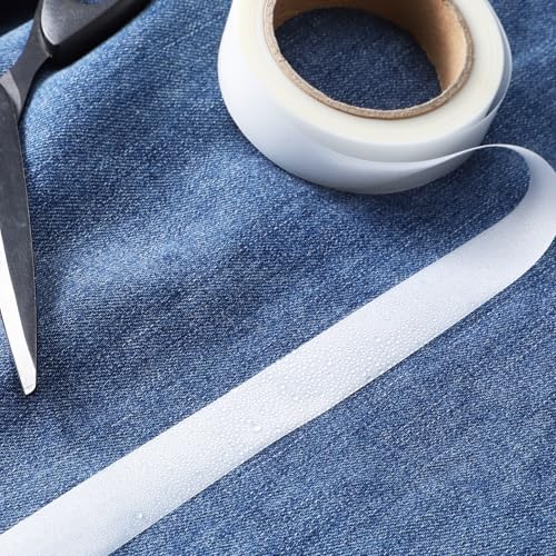 1 Roll 65' Iron on Hot Melt Seam Sealing Tape, Waterproof Fabric Repair Adhesive Fusible Tape for Outdoor Gear Raincoat Tent Awning Sportswear