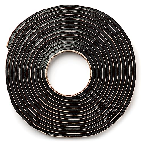 Second Skin Butyl Tape – 1 Roll (20ft x 1/2” x 1/4”) | Black Butyl Sealant Tape for RV, Auto, Marine, Headlight Repair, Window Glazing Tape | Weatherproof & Waterproof, Indoor & Outdoor, Made in USA - size: 1 Butyl Tape