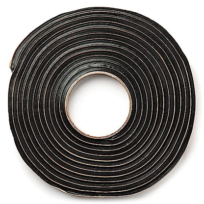 Second Skin Butyl Tape – 1 Roll (20ft x 1/2” x 1/4”) | Black Butyl Sealant Tape for RV, Auto, Marine, Headlight Repair, Window Glazing Tape | Weatherproof & Waterproof, Indoor & Outdoor, Made in USA - size: 1 Butyl Tape