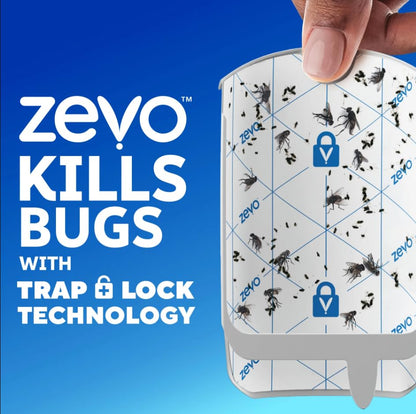 Zevo Flying Insect Trap Official Refill Cartridges - Fits Both Zevo Trap & MAX Indoor Fly Trap - to Catch Gnats, House & Fruit Flies (2 Official Refill Cartridges) - style: 2 Refills Cartridge