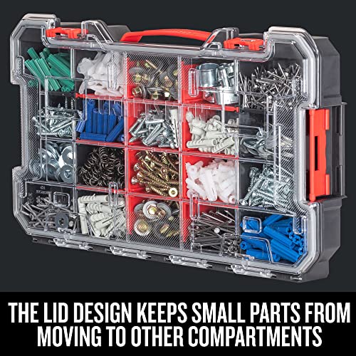 CRAFTSMAN VERSASTACK Storage Organizer, Small Parts Organizer, 20-Compartments, Lid Includes Secure Latch (CMST17828)