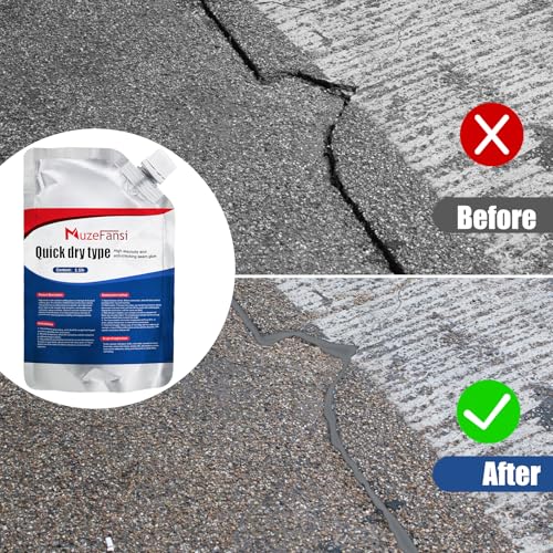 Concrete Crack Filler, Premium Crack Filler, Waterproof Self-Leveling Cement Sealant, Fast-Drying Crack Repair for Driveway, Sidewalk, Garage & Foundation – Indoor Outdoor Use (3 PCS) - style: 3 Pcs,3.3LB